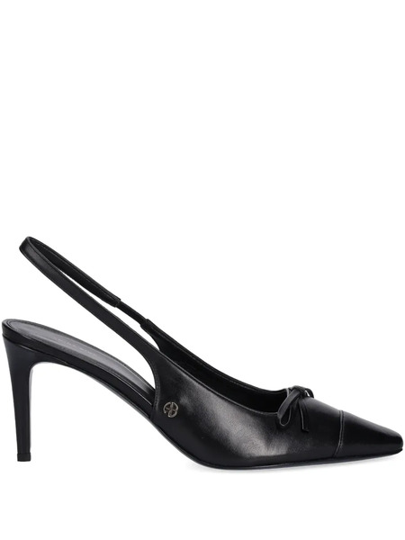  Anine Bing 80mm Freya Slingback Pumps - Black 