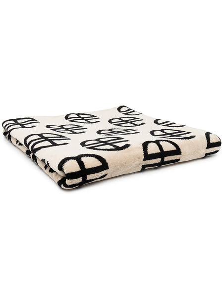  Anine Bing Monogram Two-tone Towel - Black 