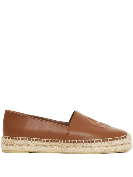  Anine Bing Paloma Logo-embossed Espadrilles - Cog1 Brown 