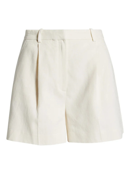  Anine Bing Pleated-front Tailored Shorts - White 