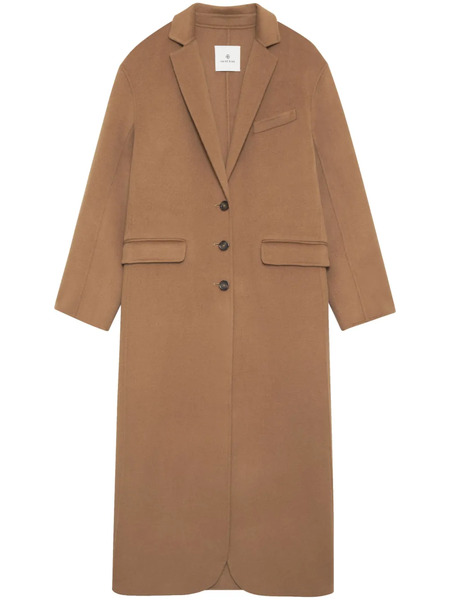  Anine Bing Quinn Notched-lapels Coat - Brown 