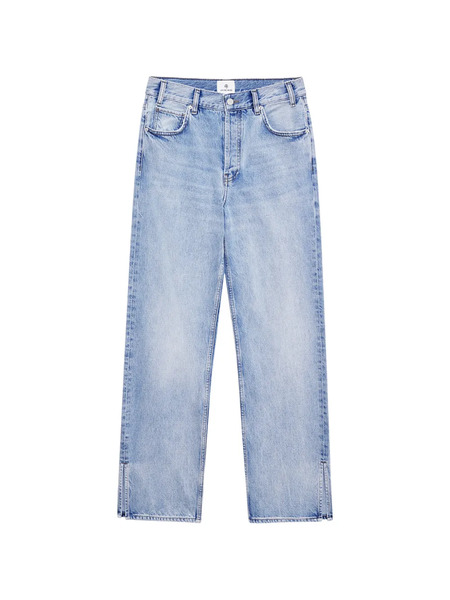  Anine Bing Roy Side Slit Straight-leg Jeans - Blue 