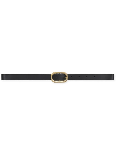  Anine Bing Small Signature Link Leather Belt - Black 