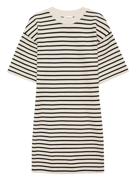  Anine Bing Striped Mini Dress - Neutrals 