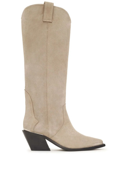  Anine Bing Tania Knee-high Suede Boots - Neutrals 