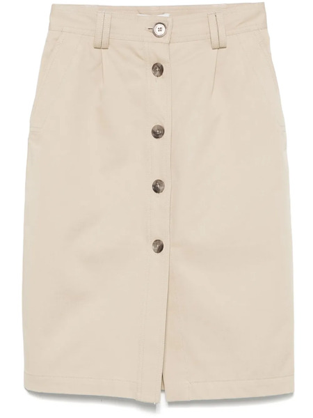  Anine Bing Zaire Midi Skirt - Neutrals 
