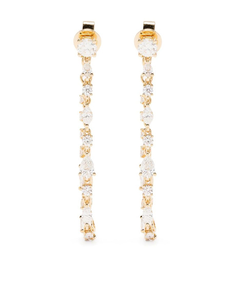  Anita Ko 18kt Yellow Gold Diamond Loop Earrings 