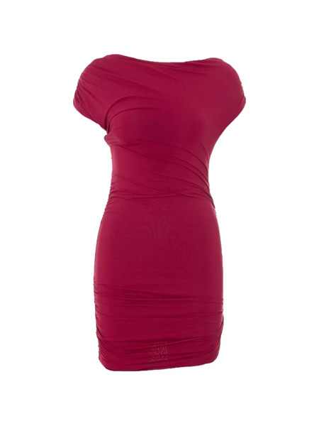  Aniye By Open-back Ruched Mini Dress - Red 
