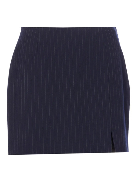  Aniye By Pinstripe Mini Skirt - Blue 