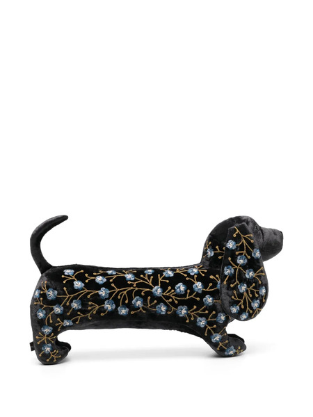  Anke Drechsel Dachshund Embroidered Soft Toy - Grey 
