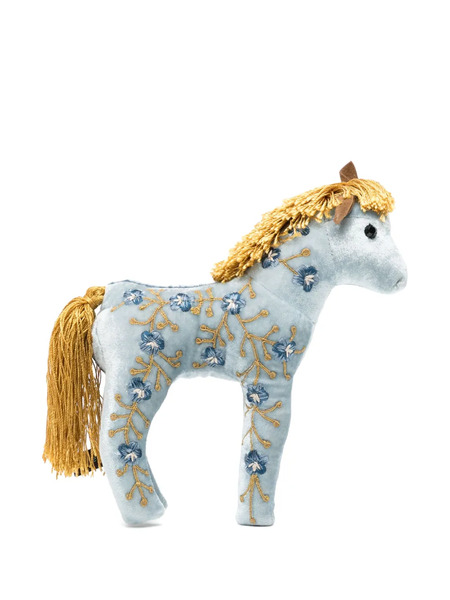  Anke Drechsel Horse Embroidered Soft Toy - Blue 
