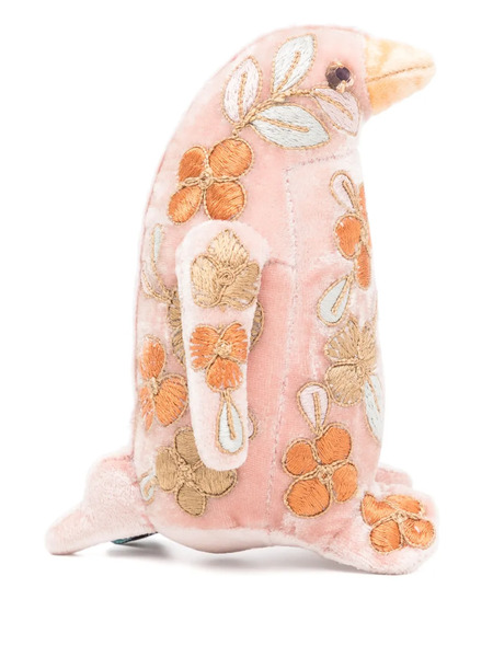  Anke Drechsel Penguin Small Embroidered Soft Toy - Pink 
