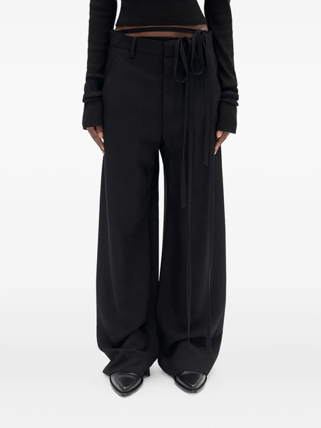 Ann Demeulemeester Anneke Tie-waist Palazzo Pants - Black 