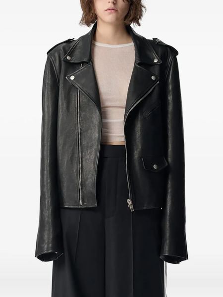  Ann Demeulemeester Anu Perfecto Jacket - Black 