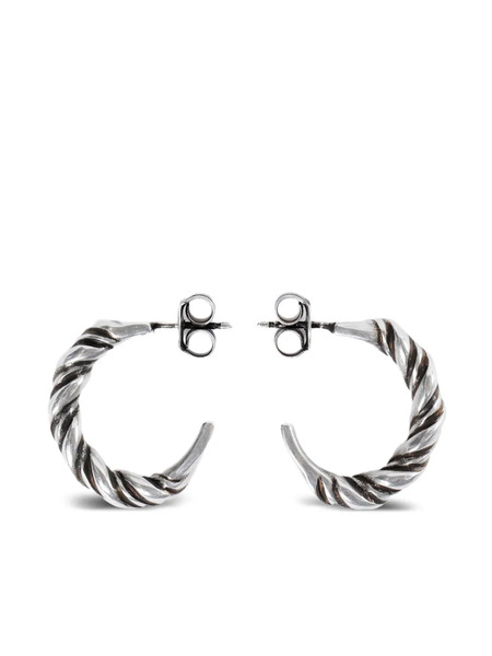  Ann Demeulemeester Babs Twisted Earrings - Silver 
