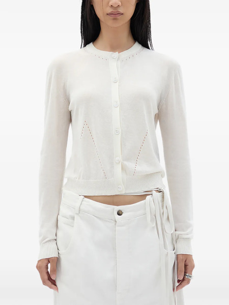  Ann Demeulemeester Bjel Button-up Cardigan - White 