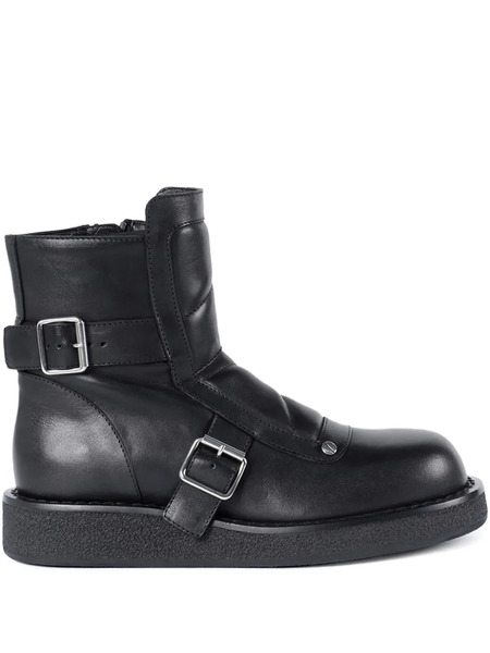  Ann Demeulemeester Buckle-detail Quilted Leather Boots - Black 
