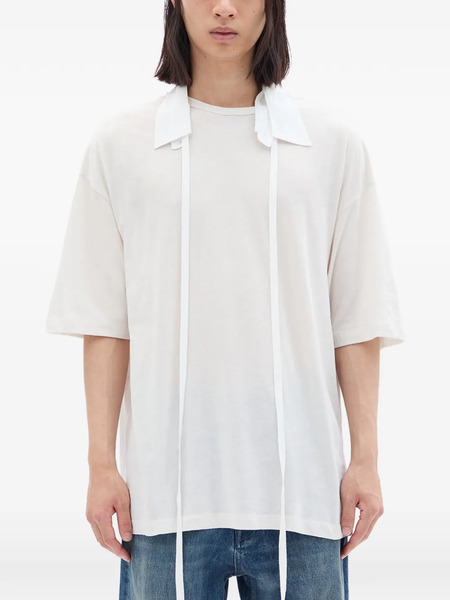  Ann Demeulemeester Danvald Brushed Jersey T-shirt - White 