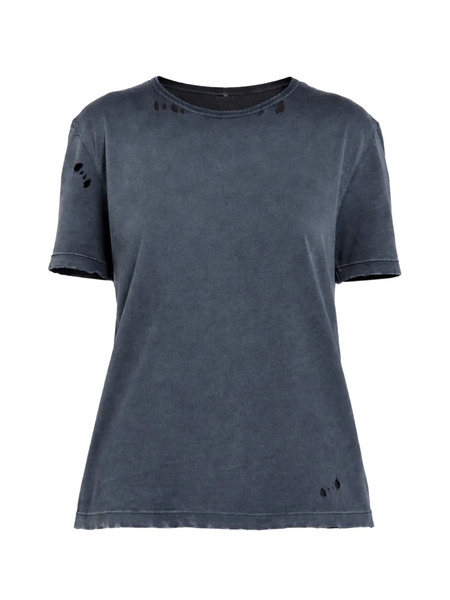  Ann Demeulemeester Distressed-detail T-shirt - Black 
