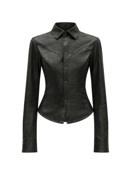  Ann Demeulemeester Drika Fitted Shirt - Black 