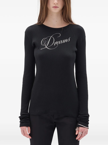  Ann Demeulemeester Fiene Rib Jersey T-shirt - Black 