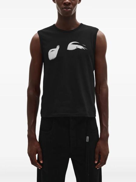  Ann Demeulemeester Graphic-print Tank Top - 099 Black 