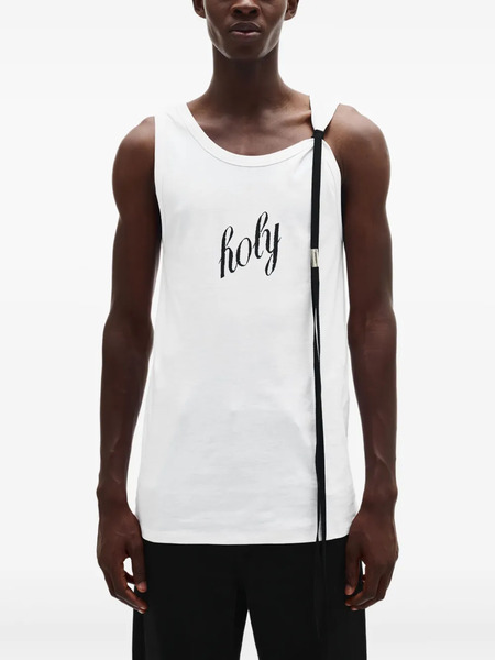  Ann Demeulemeester Holy Tank Top - White 