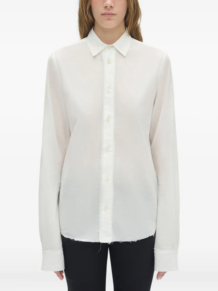  Ann Demeulemeester Long-sleeved Cotton Shirt - White 
