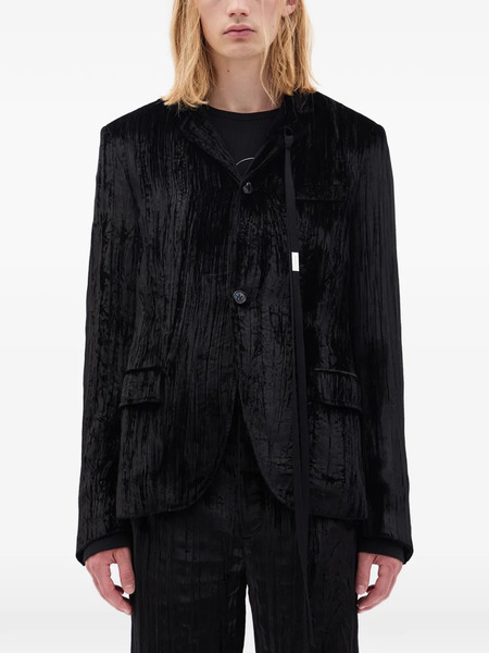  Ann Demeulemeester Lucius Velvet Jacket - Black 