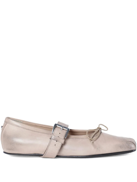  Ann Demeulemeester Nappa-leather Ballet Flats - Neutrals 