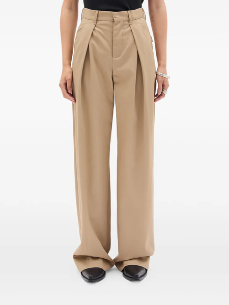  Ann Demeulemeester Pleated Wide-leg Trousers - Neutrals 