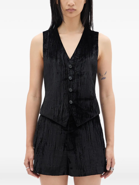  Ann Demeulemeester Stanse Classic Waistcoat - Black 