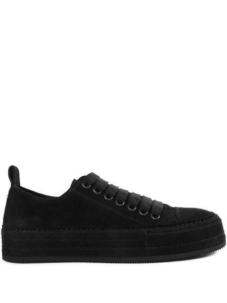  Ann Demeulemeester Suede Lace-up Sneakers - Black 