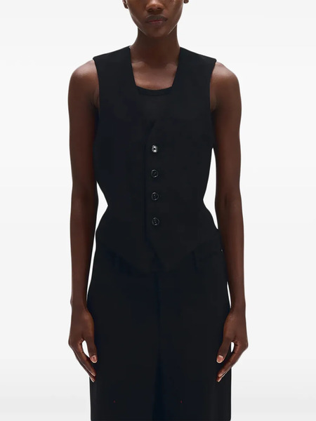  Ann Demeulemeester Tiuku Vest - Black 