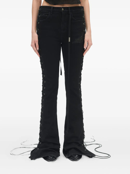  Ann Demeulemeester Treze Bootcut Jeans - Black 
