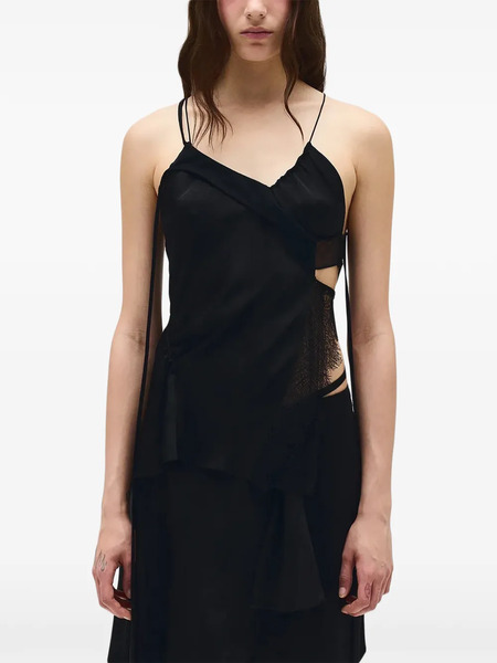  Ann Demeulemeester Vesta Ramage Tank Top - Black 