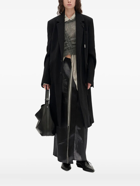  Ann Demeulemeester Viv Wool-cashmere Coat - Black 
