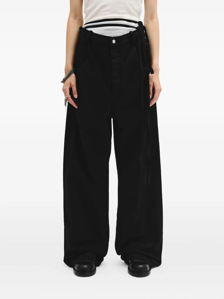  Ann Demeulemeester Wide-leg High-rise Jeans - Black 