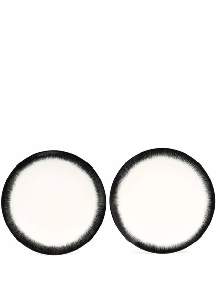  Ann Demeulemeester X Serax Dé Plate Set Of Two Plates - White 