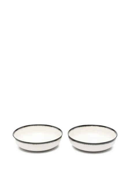  Ann Demeulemeester X Serax Rim High Plate (set Of Two) - White 