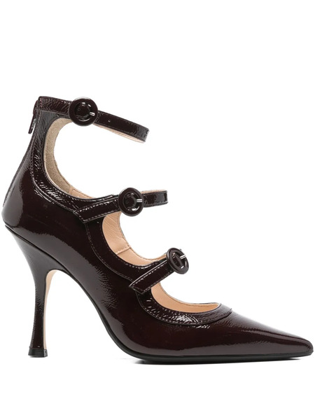  Anna F. Buckled Pumps - Red 