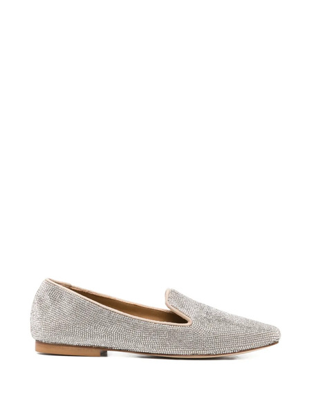  Anna F. Embellished Ballet Flats - Silver 