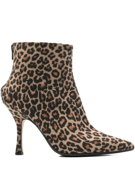  Anna F. 80mm Animal-print Ankle Boots - Neutrals 
