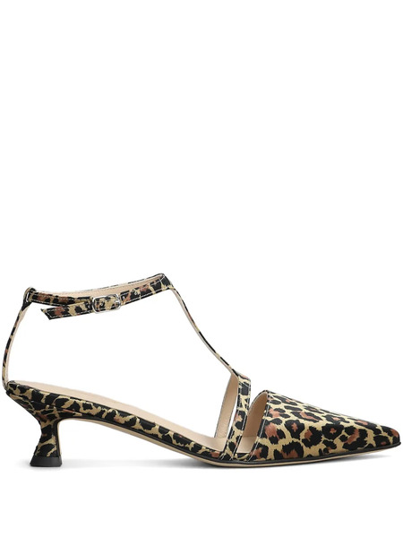  Anna F. 55mm Leopard-print Pumps - Brown 