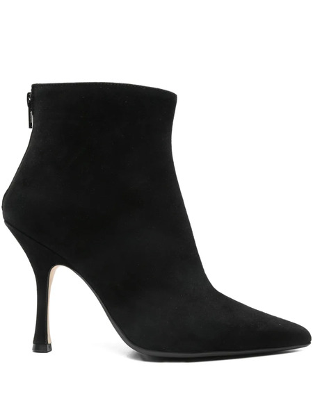  Anna F. Pointed-toe Stiletto Boots - Black 
