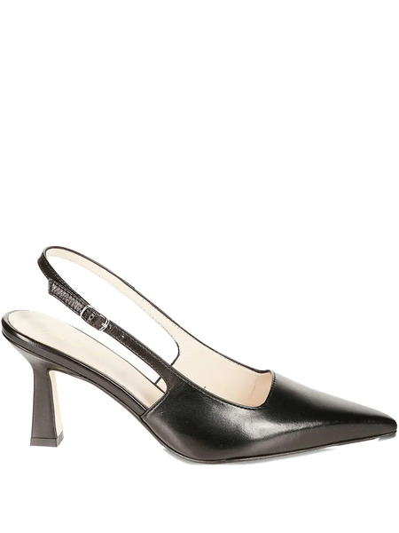  Anna F. Slingback Pointed-toe Pumps - Black 