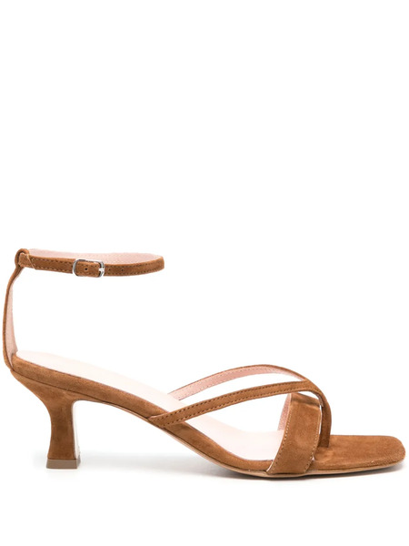  Anna F. 3269 Suede Sandals - Brown 
