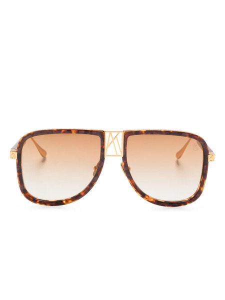  Anna-karin Karlsson Logo Dude Sunglasses - Brown 