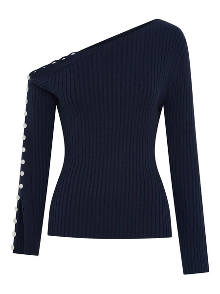  Anna Quan Bryn Off-shoulder Top - Blue 