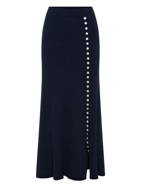  Anna Quan Vela Buttoned Maxi Skirt - Blue 